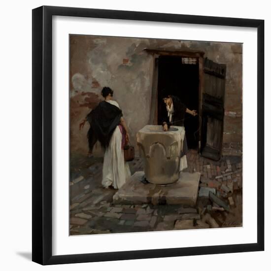 Venetian Water Carriers, 1880-82 (Oil on Canvas)-John Singer Sargent-Framed Giclee Print