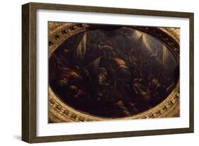 Venetians Capturing Padua in 1405 at Francesco, Carrara, in 1405-Francesco Bassano-Framed Giclee Print