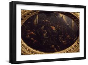 Venetians Capturing Padua in 1405 at Francesco, Carrara, in 1405-Francesco Bassano-Framed Giclee Print