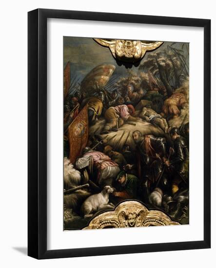 Venetians Defeating Maximilian I in Cadore in 1508-Francesco Bassano-Framed Giclee Print