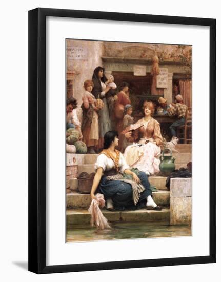 Venetians-Samuel Luke Fildes-Framed Art Print