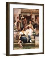 Venetians-Samuel Luke Fildes-Framed Art Print