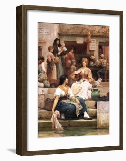 Venetians-Samuel Luke Fildes-Framed Art Print