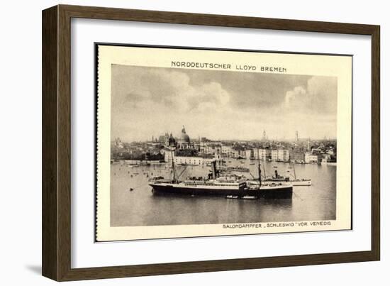 Venetien, Lloyd Bremen, Dampfer Schleswig-null-Framed Giclee Print