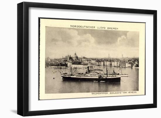 Venetien, Lloyd Bremen, Dampfer Schleswig-null-Framed Giclee Print