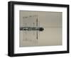 Veneto, Lake District, Lake Garda, Garda, Lakeside Pier and Lighthouse, Italy-Walter Bibikow-Framed Photographic Print