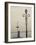 Veneto, Lake District, Lake Garda, Garda, Lakeside Pier View, Italy-Walter Bibikow-Framed Photographic Print