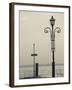 Veneto, Lake District, Lake Garda, Garda, Lakeside Pier View, Italy-Walter Bibikow-Framed Photographic Print