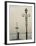 Veneto, Lake District, Lake Garda, Garda, Lakeside Pier View, Italy-Walter Bibikow-Framed Photographic Print