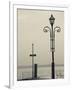 Veneto, Lake District, Lake Garda, Garda, Lakeside Pier View, Italy-Walter Bibikow-Framed Photographic Print