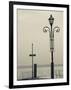 Veneto, Lake District, Lake Garda, Garda, Lakeside Pier View, Italy-Walter Bibikow-Framed Photographic Print