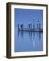 Veneto, Lake District, Lake Garda, Garda, Lakeside Pier View, Italy-Walter Bibikow-Framed Photographic Print