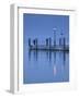 Veneto, Lake District, Lake Garda, Garda, Lakeside Pier View, Italy-Walter Bibikow-Framed Photographic Print