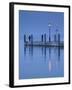 Veneto, Lake District, Lake Garda, Garda, Lakeside Pier View, Italy-Walter Bibikow-Framed Photographic Print