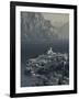 Veneto, Lake District, Lake Garda, Malcesine, Aerial Town View, Italy-Walter Bibikow-Framed Photographic Print