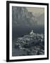 Veneto, Lake District, Lake Garda, Malcesine, Aerial Town View, Italy-Walter Bibikow-Framed Photographic Print