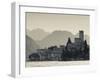 Veneto, Lake District, Lake Garda, Malcesine, Lakeside Town View, Italy-Walter Bibikow-Framed Photographic Print