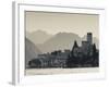 Veneto, Lake District, Lake Garda, Malcesine, Lakeside Town View, Italy-Walter Bibikow-Framed Photographic Print