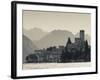 Veneto, Lake District, Lake Garda, Malcesine, Lakeside Town View, Italy-Walter Bibikow-Framed Photographic Print