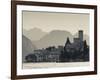 Veneto, Lake District, Lake Garda, Malcesine, Lakeside Town View, Italy-Walter Bibikow-Framed Photographic Print