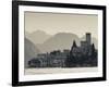 Veneto, Lake District, Lake Garda, Malcesine, Lakeside Town View, Italy-Walter Bibikow-Framed Photographic Print