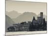 Veneto, Lake District, Lake Garda, Malcesine, Lakeside Town View, Italy-Walter Bibikow-Mounted Photographic Print
