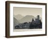Veneto, Lake District, Lake Garda, Malcesine, Lakeside Town View, Italy-Walter Bibikow-Framed Photographic Print