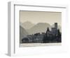 Veneto, Lake District, Lake Garda, Malcesine, Lakeside Town View, Italy-Walter Bibikow-Framed Photographic Print