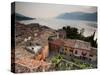 Veneto, Lake District, Lake Garda, Malcesine, Town View from Castello Scaligero Castle, Italy-Walter Bibikow-Stretched Canvas