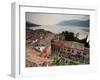 Veneto, Lake District, Lake Garda, Malcesine, Town View from Castello Scaligero Castle, Italy-Walter Bibikow-Framed Photographic Print