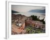 Veneto, Lake District, Lake Garda, Malcesine, Town View from Castello Scaligero Castle, Italy-Walter Bibikow-Framed Photographic Print