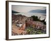 Veneto, Lake District, Lake Garda, Malcesine, Town View from Castello Scaligero Castle, Italy-Walter Bibikow-Framed Photographic Print