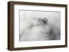 Veneto Mystically in the Fog, Aerial Picture, Cemetery, Ground Fog, Bassano, Italy-Frank Fleischmann-Framed Photographic Print