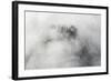 Veneto Mystically in the Fog, Aerial Picture, Cemetery, Ground Fog, Bassano, Italy-Frank Fleischmann-Framed Photographic Print