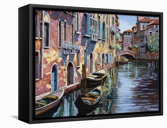 Venezia in Rosa-Guido Borelli-Framed Stretched Canvas