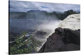 Venezuela and Guyana, Canaima National Park, Salto El Sapo Fall-null-Stretched Canvas