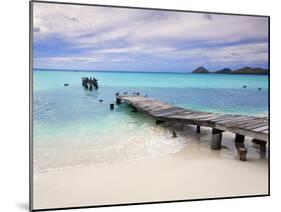 Venezuela, Archipelago Los Roques National Park, Pier on Madrisque Island-Jane Sweeney-Mounted Photographic Print