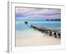 Venezuela, Archipelago Los Roques National Park, Pier on Madrisque Island-Jane Sweeney-Framed Photographic Print