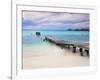 Venezuela, Archipelago Los Roques National Park, Pier on Madrisque Island-Jane Sweeney-Framed Photographic Print