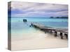 Venezuela, Archipelago Los Roques National Park, Pier on Madrisque Island-Jane Sweeney-Stretched Canvas