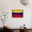 Venezuela Flag Design with Wood Patterning - Flags of the World Series-Philippe Hugonnard-Framed Stretched Canvas displayed on a wall