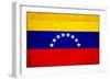 Venezuela Flag Design with Wood Patterning - Flags of the World Series-Philippe Hugonnard-Framed Premium Giclee Print