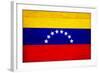 Venezuela Flag Design with Wood Patterning - Flags of the World Series-Philippe Hugonnard-Framed Art Print