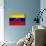 Venezuela Flag Design with Wood Patterning - Flags of the World Series-Philippe Hugonnard-Mounted Art Print displayed on a wall