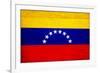 Venezuela Flag Design with Wood Patterning - Flags of the World Series-Philippe Hugonnard-Framed Art Print