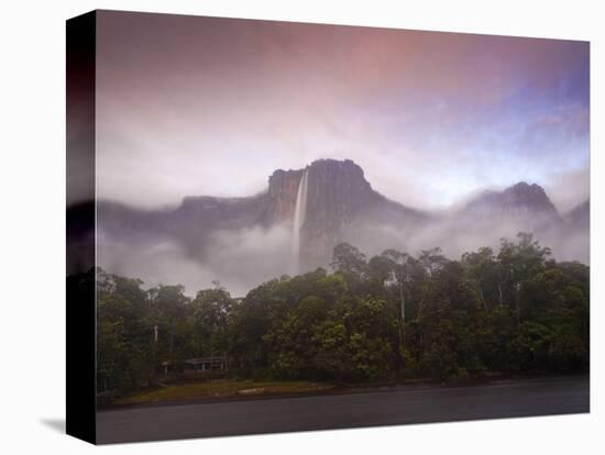 Venezuela, Guayana, Canaima National Park, Mist Swirls Round Angel Falls at Sunrise-Jane Sweeney-Stretched Canvas