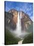 Venezuela, Guayana, Canaima National Park, View of Angel Falls from Mirador Laime-Jane Sweeney-Stretched Canvas