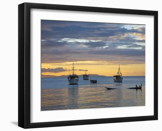 Venezuela, Nueva Esparta, Isla De Margarita - Margarita Island, Juangriego, Sunset over Juangreigo-Jane Sweeney-Framed Photographic Print