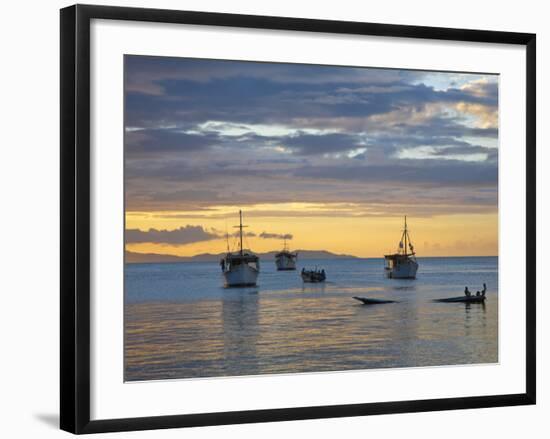 Venezuela, Nueva Esparta, Isla De Margarita - Margarita Island, Juangriego, Sunset over Juangreigo-Jane Sweeney-Framed Photographic Print