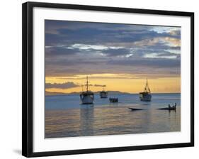 Venezuela, Nueva Esparta, Isla De Margarita - Margarita Island, Juangriego, Sunset over Juangreigo-Jane Sweeney-Framed Photographic Print